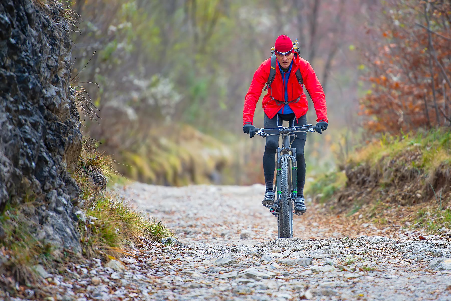 Biker With Mountain Bike BD34NY5 1